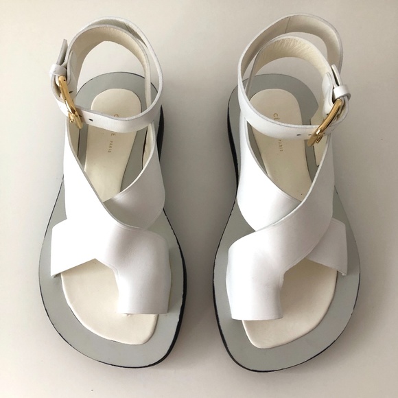 Rare CELINE by PHOEBE PHILO Chunky White Sandals - Picture 3 of 9